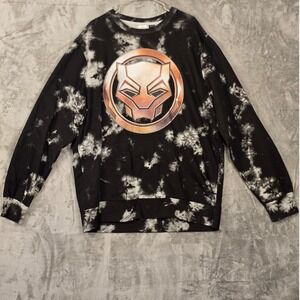 Marvel Black Panther Wakanda Forever Tie Dye Crewneck Sweatshirt XXL